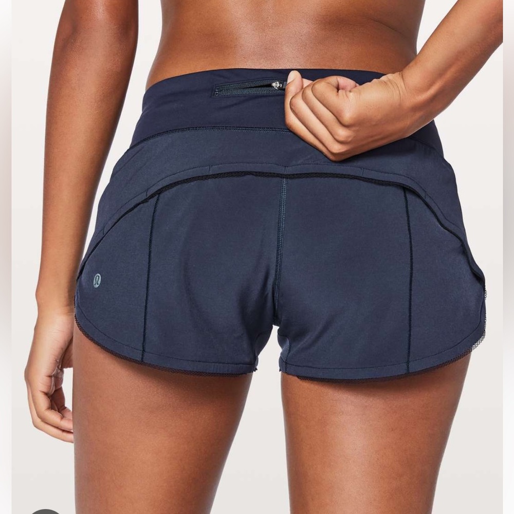 Speed Up Low-Rise Lined Short 2.5" True navy